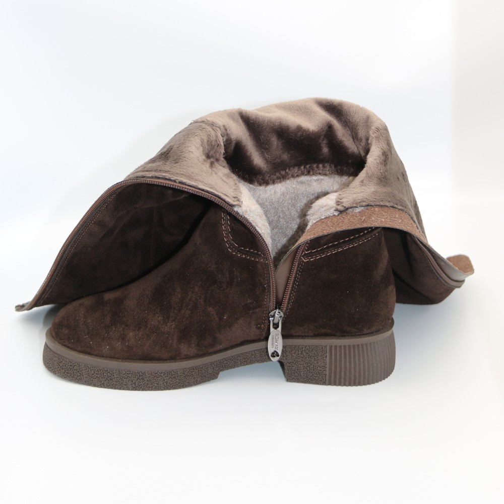 Romax Comfort 8181-10v-E 6032 - шоколадні замшеві чоботи, єврозима