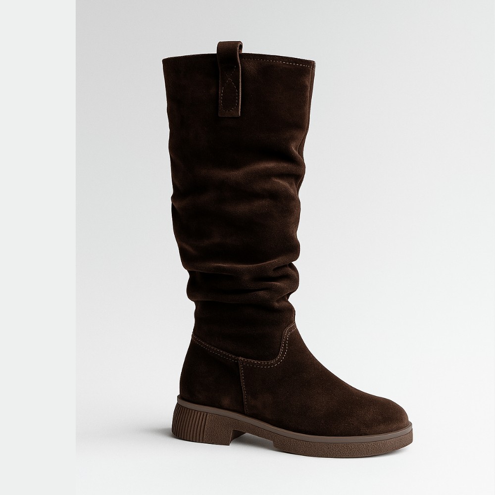 Romax Comfort 8181-10v-E 6032 - шоколадні замшеві чоботи, єврозима