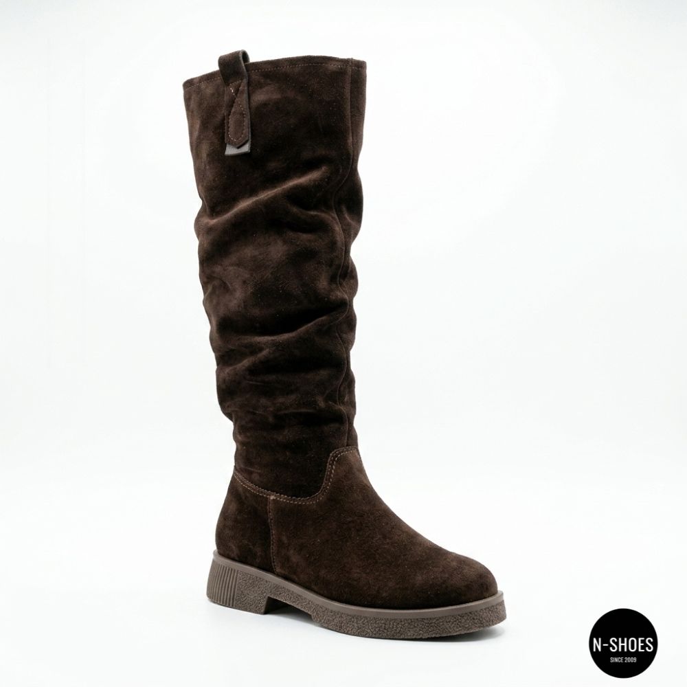 Warm Chocolate Suede Boots Romax Comfort 8181-10v-E 6032