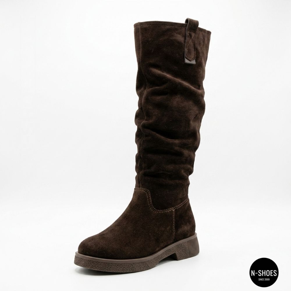 Warm Chocolate Suede Boots Romax Comfort 8181-10v-E 6032