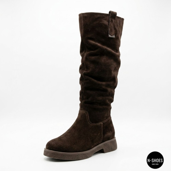 Warm Chocolate Suede Boots Romax Comfort 8181-10v-E 6032