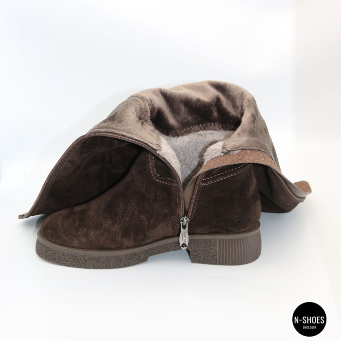 Warm Chocolate Suede Boots Romax Comfort 8181-10v-E 6032