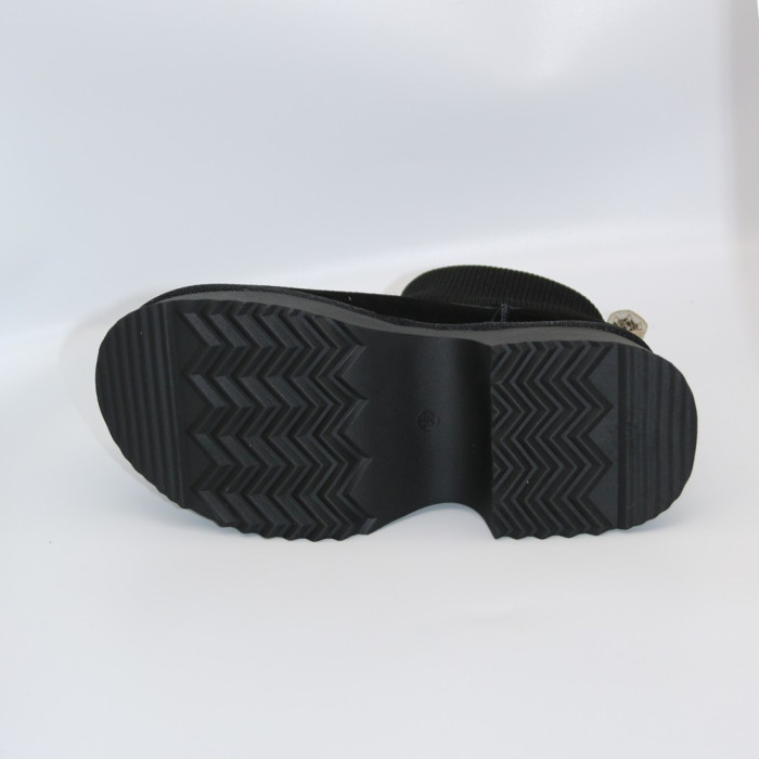 Женские зимние угги Allsy Lonza 204971 201669 8752-1 BLACK 6037 с шерстяным утеплителем