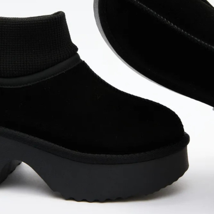 Женские зимние угги Allsy Lonza 204971 201669 8752-1 BLACK 6037 с шерстяным утеплителем