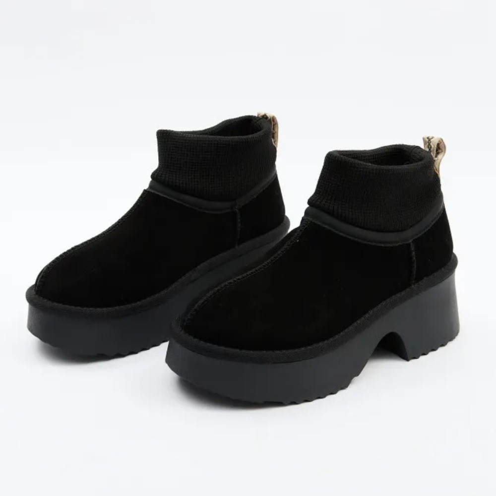 Жіночі зимові уггі на підборах Allsy Lonza 204971 201669 8752-1 BLACK 6037 з вовняним утеплювачем