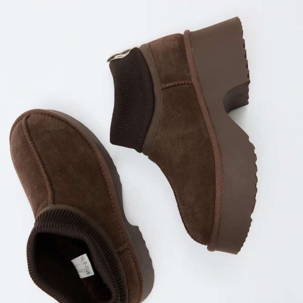 Жіночі зимові уггі на підборах Allsy Lonza 204972 201676 8752-3 BROWN 6038