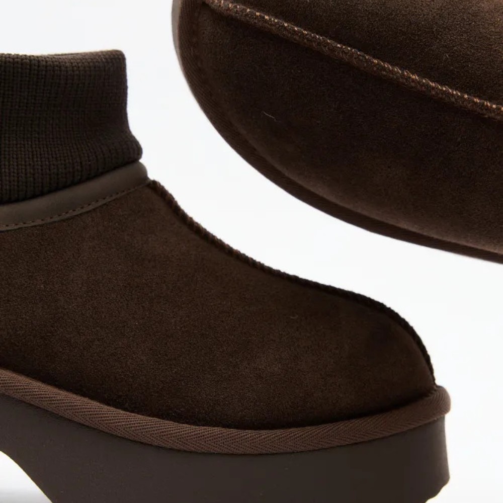 Жіночі зимові уггі на підборах Allsy Lonza 204972 201676 8752-3 BROWN 6038