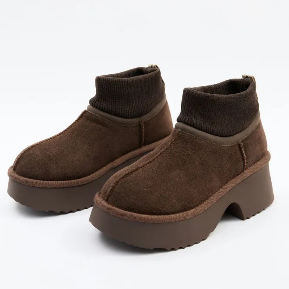 Жіночі зимові уггі на підборах Allsy Lonza 204972 201676 8752-3 BROWN 6038