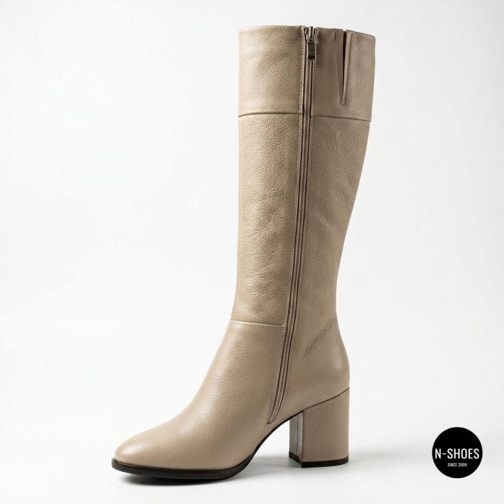 Kaniowski K-3451-0268: Elegant Beige Leather Boots