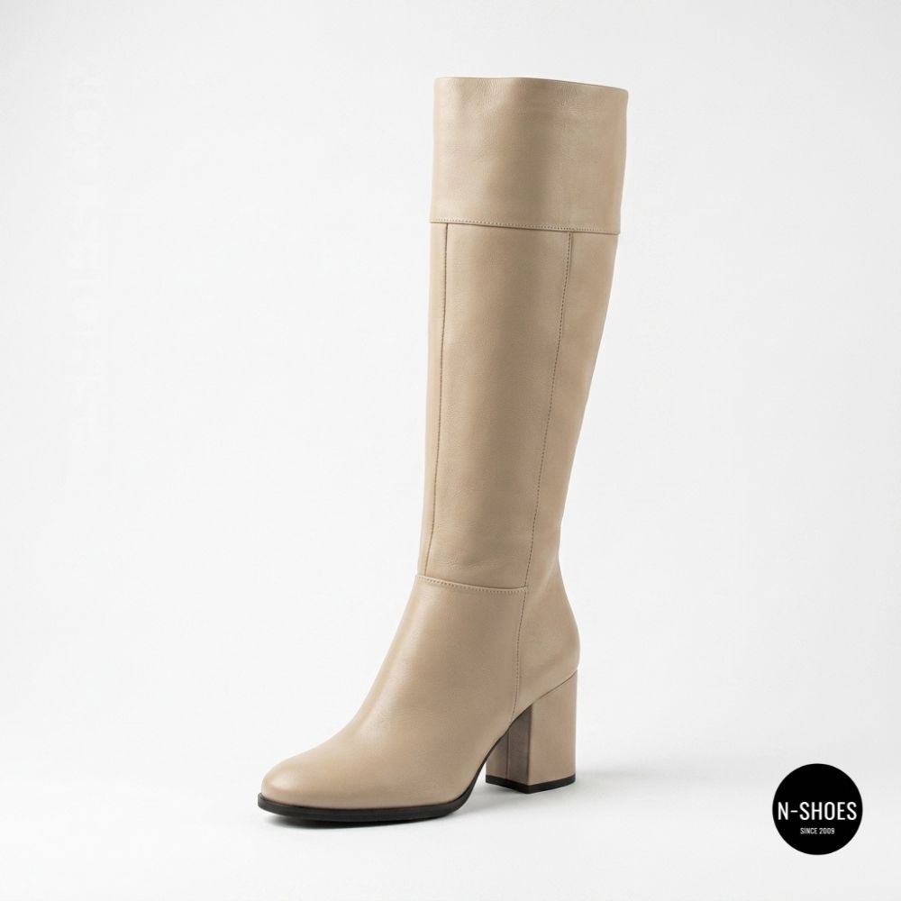 Kaniowski K-3451-0268: Elegant Beige Leather Boots