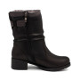 Жіночі анатомічні напівчоботи AXEL 4417-6042 чорні для широкої стопи
