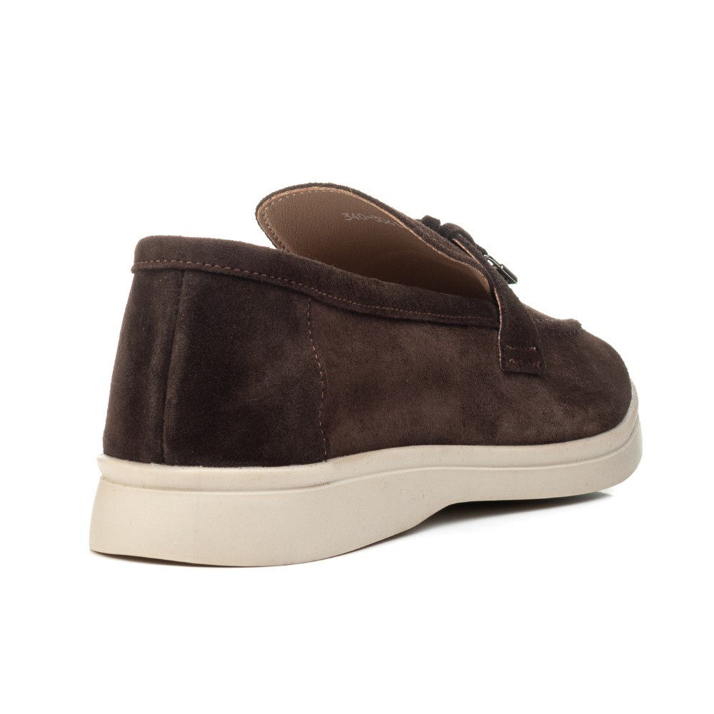 Женские замшевые лоферы Loro Piana Summer Charms Walk, шоколад - 206182 206182 1098ТZ-E 340-3041-36 C 6043