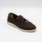 Women's suede loafers Loro Piana Summer Charms Walk 206182 206182 1098TZ-E 340-3041-36 C 6043 chocolate color