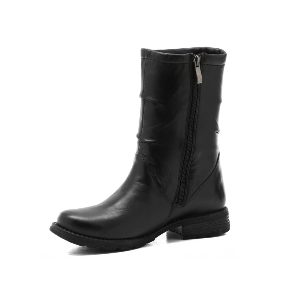 Жіночі зимові черевики AXEL (Польща) 4470 CZARNY 6046: натуральна шкіра, вовняне утеплення