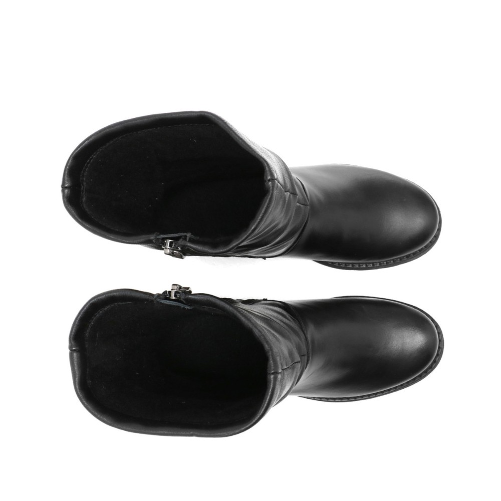 Жіночі зимові черевики AXEL (Польща) 4470 CZARNY 6046: натуральна шкіра, вовняне утеплення