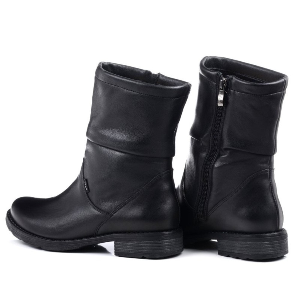 Жіночі зимові черевики AXEL (Польща) 4470 CZARNY 6046: натуральна шкіра, вовняне утеплення