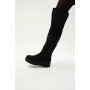 Замшеві ботфорти Anna Lucci 203257 MX1088-3 BLACK 6047 на платформі, утеплення єврозима