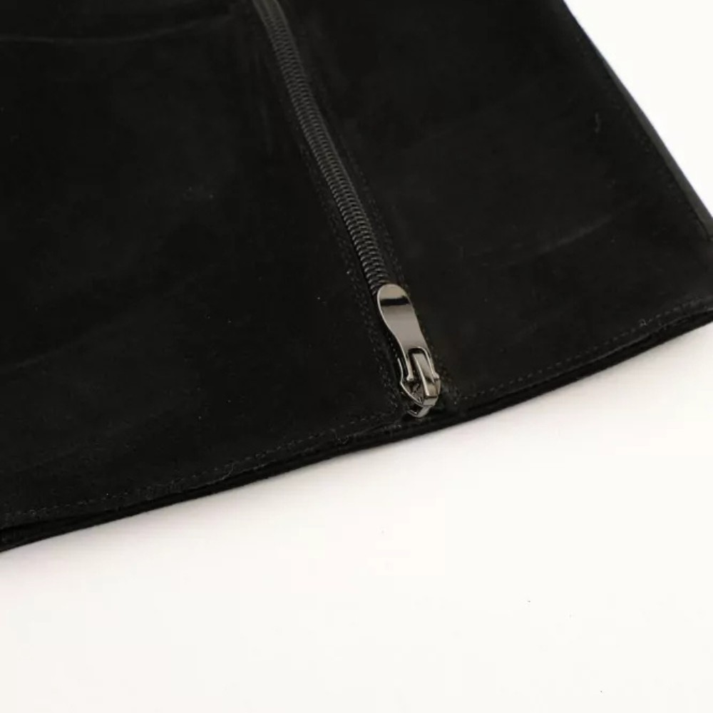 Замшеві ботфорти Anna Lucci 203257 MX1088-3 BLACK 6047 на платформі, утеплення єврозима