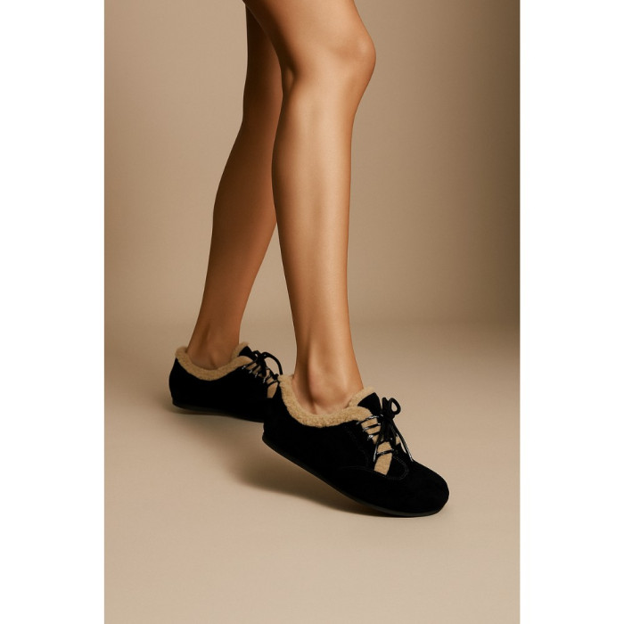 Женские зимние чёрные кеды Anna Lucci 205040 202454 205152 jnm556a black 6048 с мехом,