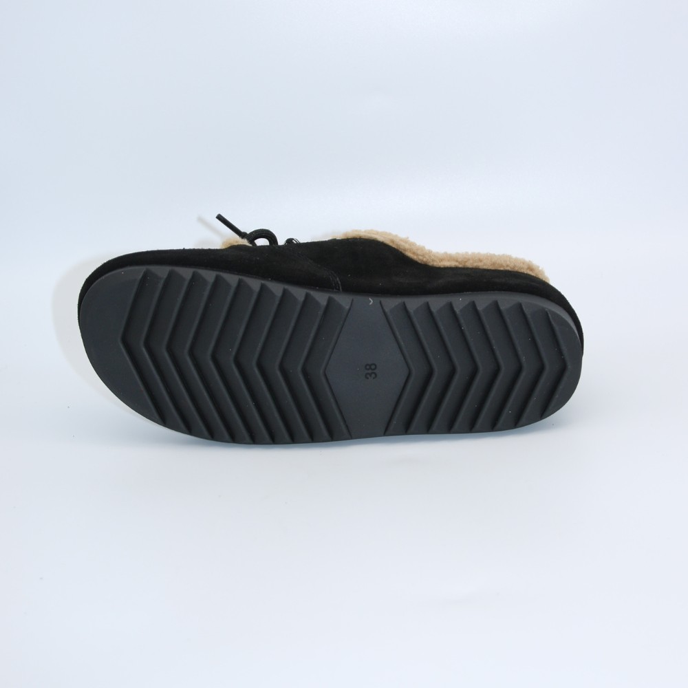 Жіночі зимові чорні кеди Anna Lucci 202454 205152 jnm556a black 6048 з хутром, натуральна замша