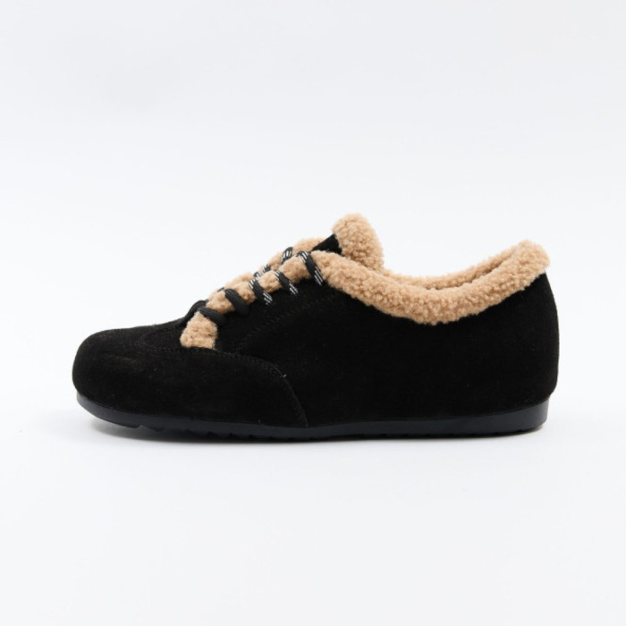 Женские зимние чёрные кеды Anna Lucci 205040 202454 205152 jnm556a black 6048 с мехом,