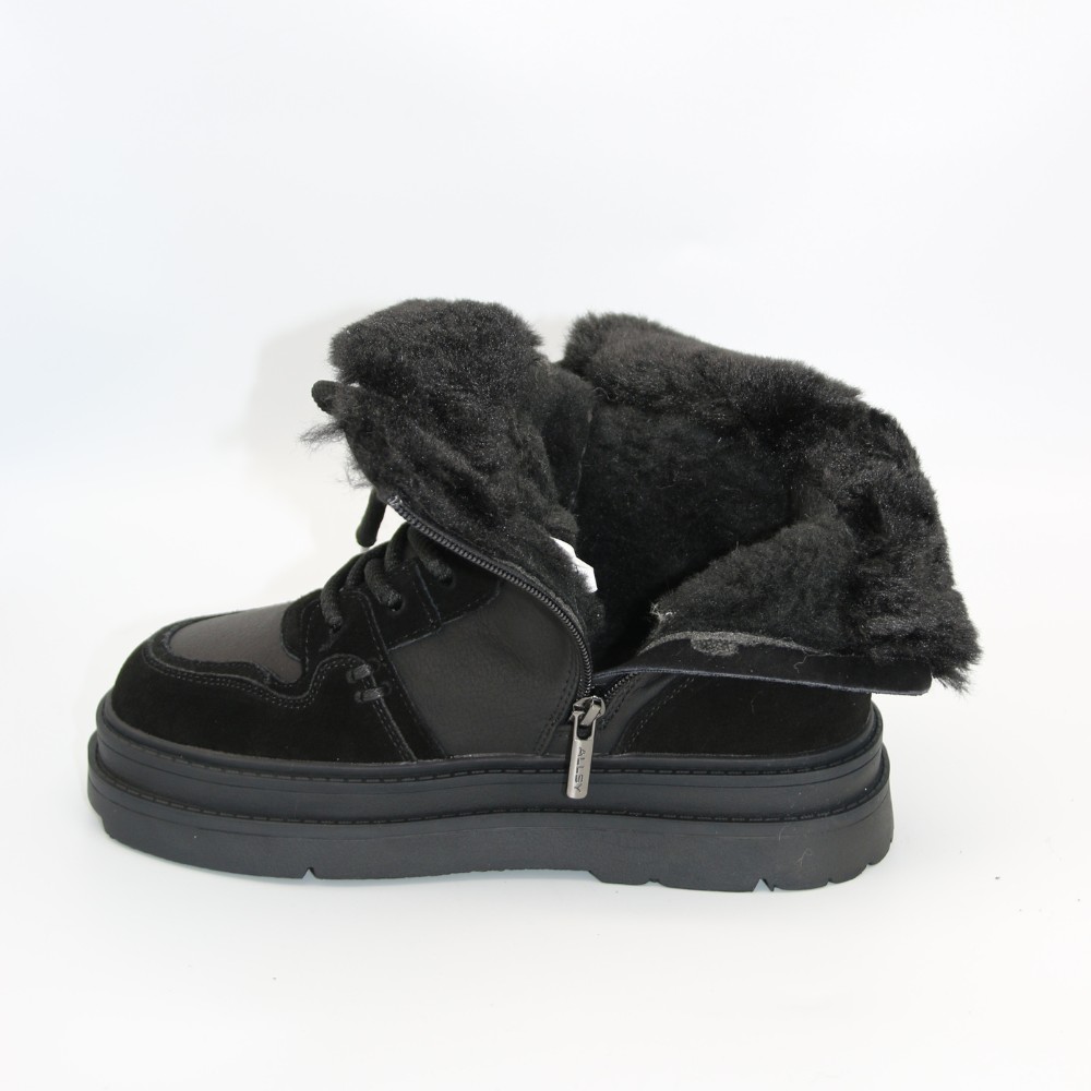 Жіночі зимові черевики Allsy Lonza 204424, 269008-1 black 6050 з вовняним утеплювачем