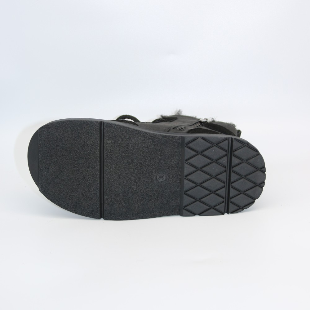 Жіночі зимові черевики Allsy Lonza 204424, 269008-1 black 6050 з вовняним утеплювачем