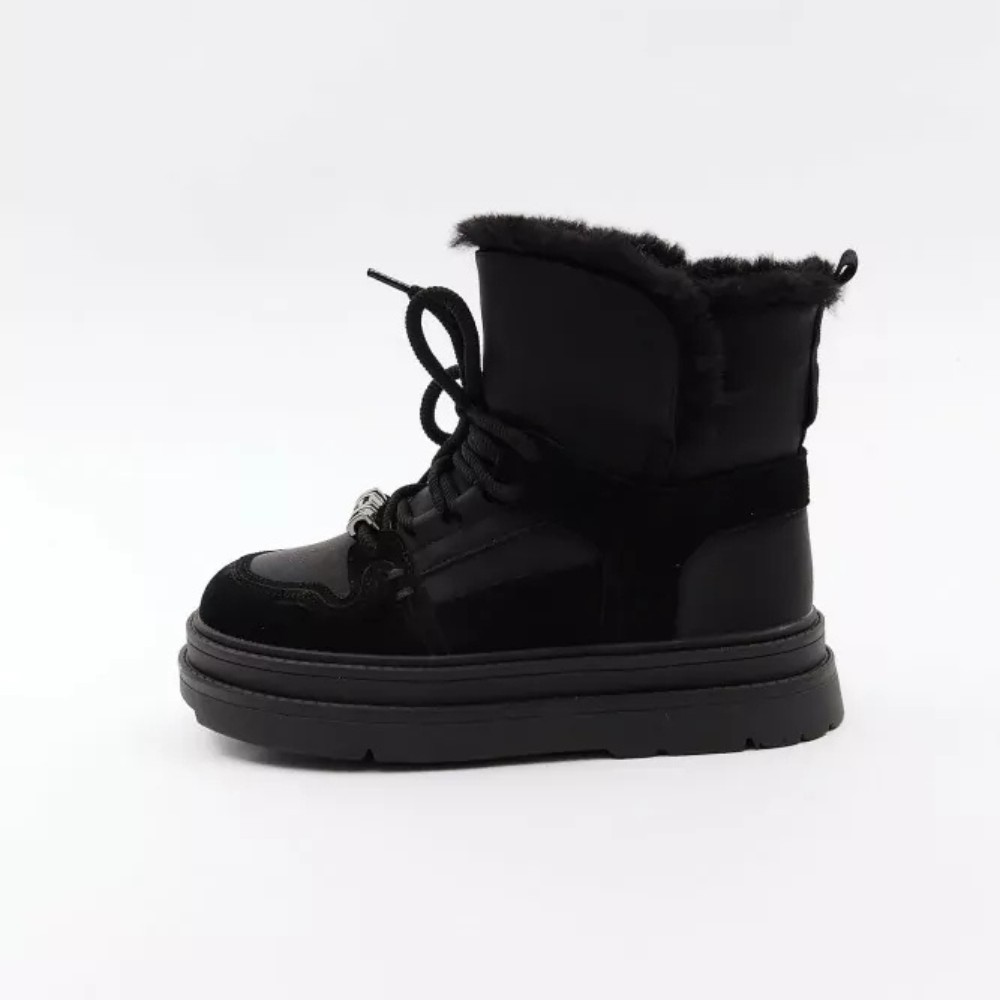 Жіночі зимові черевики Allsy Lonza 204424, 269008-1 black 6050 з вовняним утеплювачем