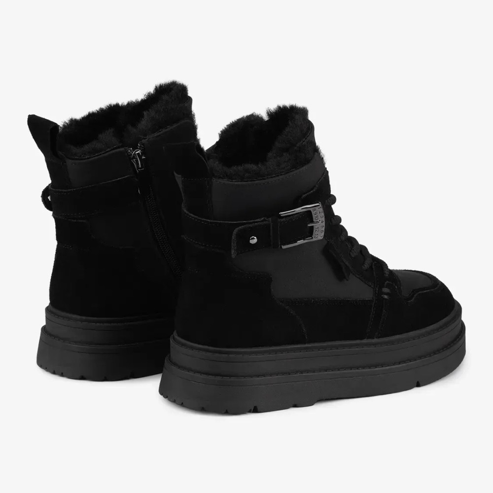 Жіночі зимові черевики Allsy Lonza 204424, 204902 269008-1 black 6050 з вовняним утеплювачем