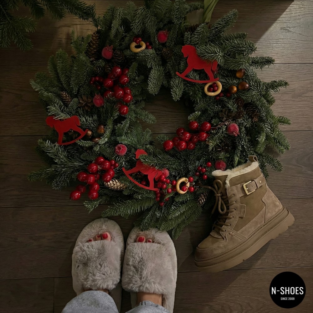 Зимние ботинки Allsy Lonza 204903 204720 202687 269008-3 бежевые на шерсти