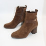 Rylko women’s brown suede boots with stable heel G7VL4 6TJF 6058