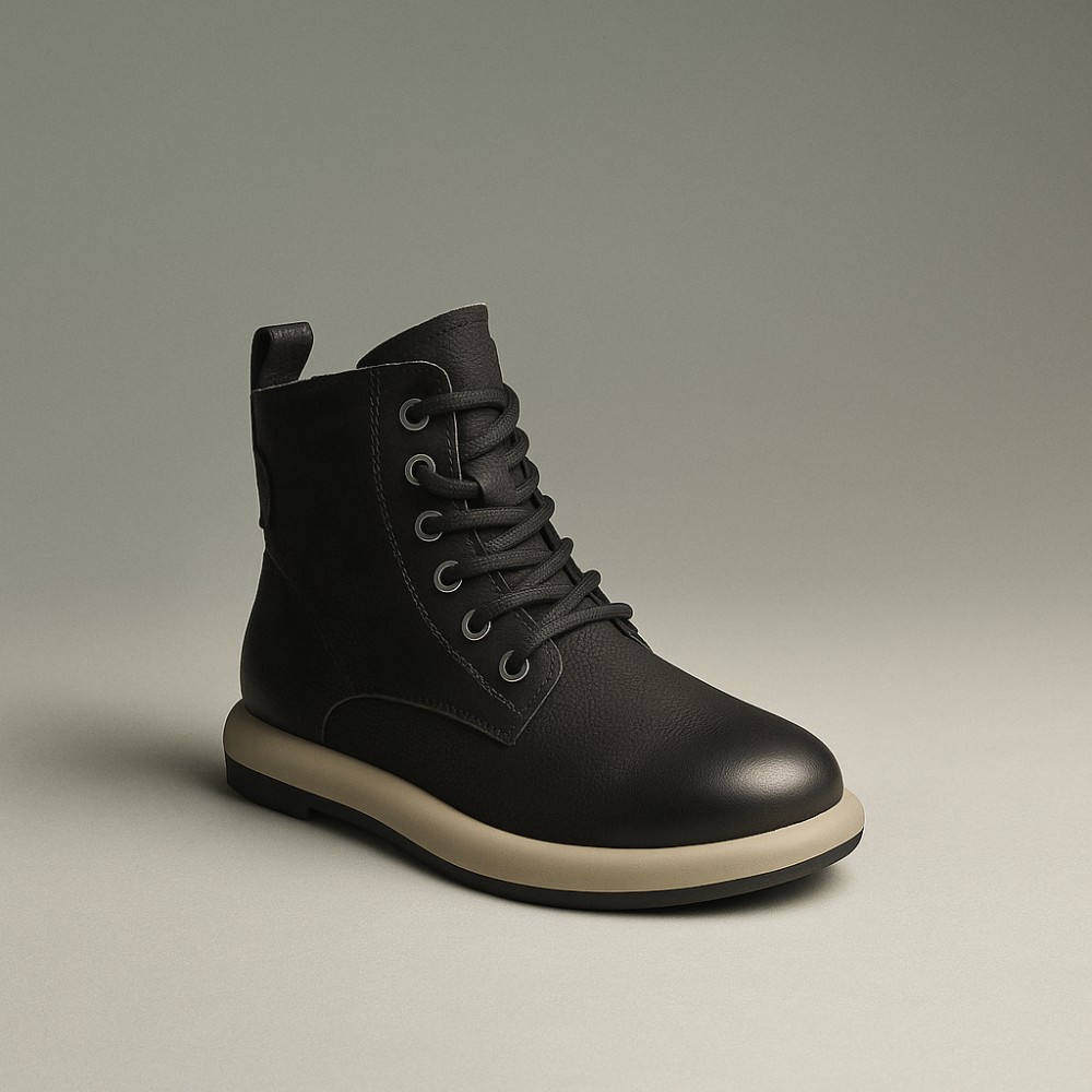 Жіночі зимові черевики Allsy Lonza 203188 ZM25Z53R001-1 6062 - чорний нубук, тепле хутро, комфорт