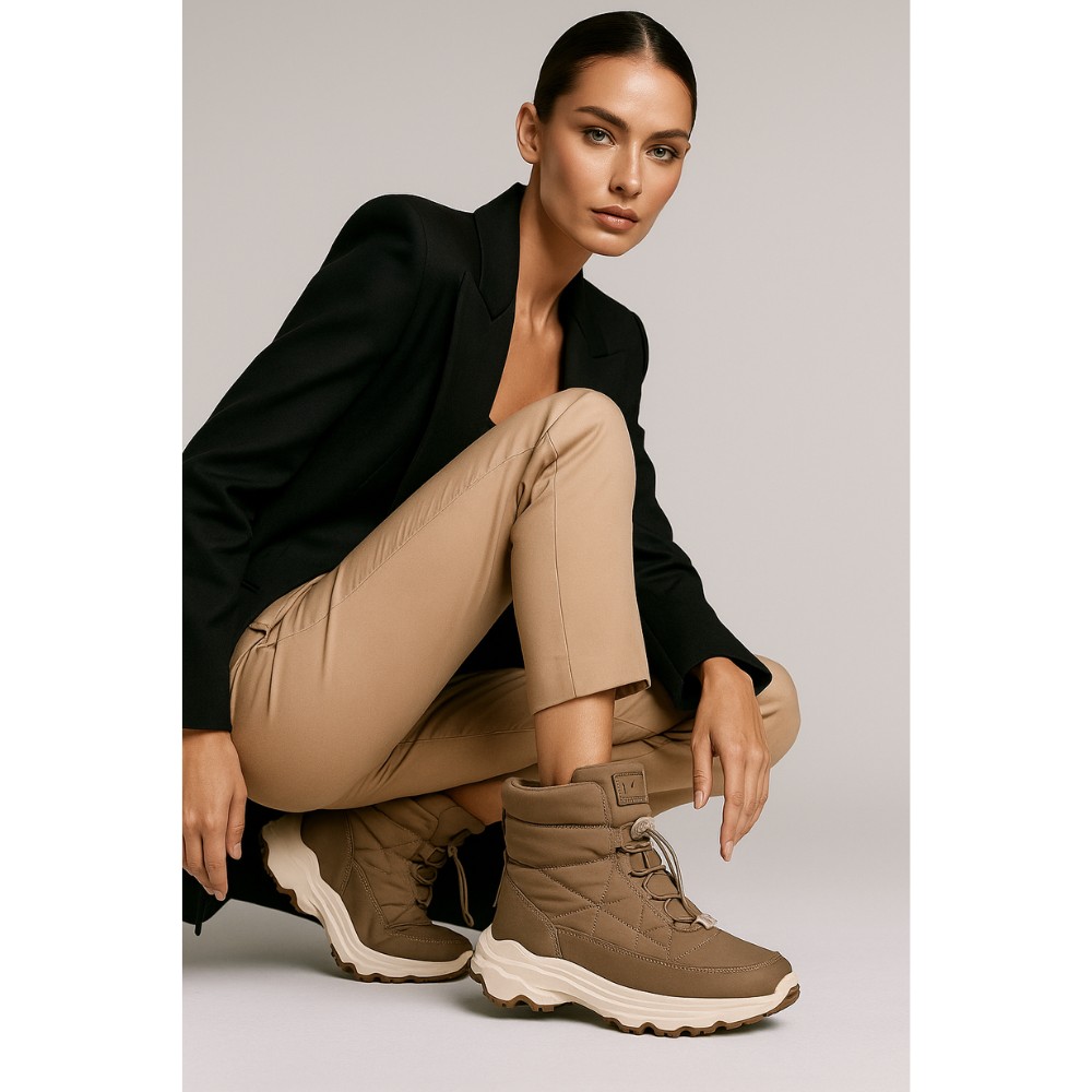 Жіночі зимові дутики KEDDO 448188-04-04 6064, шоколадні, водостійкі