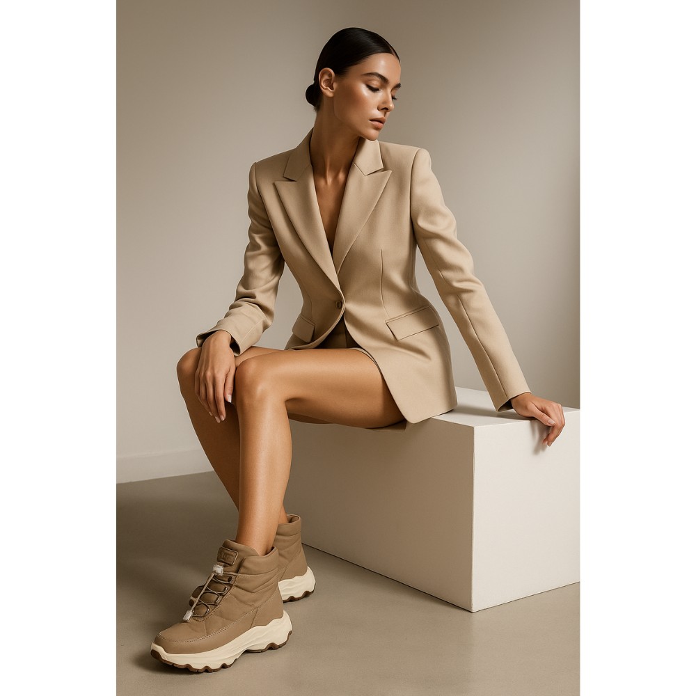 Жіночі зимові дутики KEDDO 448188-04-04 6064, шоколадні, водостійкі