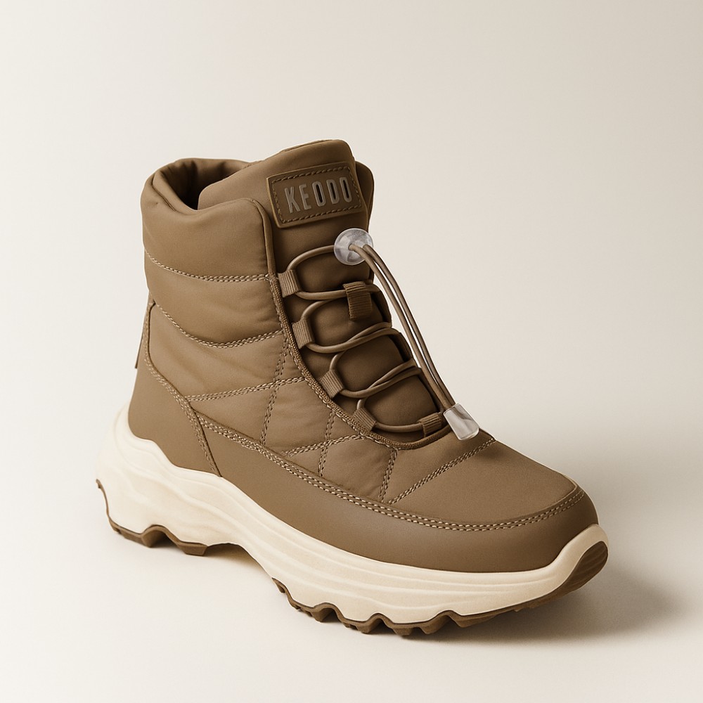 Жіночі зимові дутики KEDDO 448188-04-04 6064, шоколадні, водостійкі