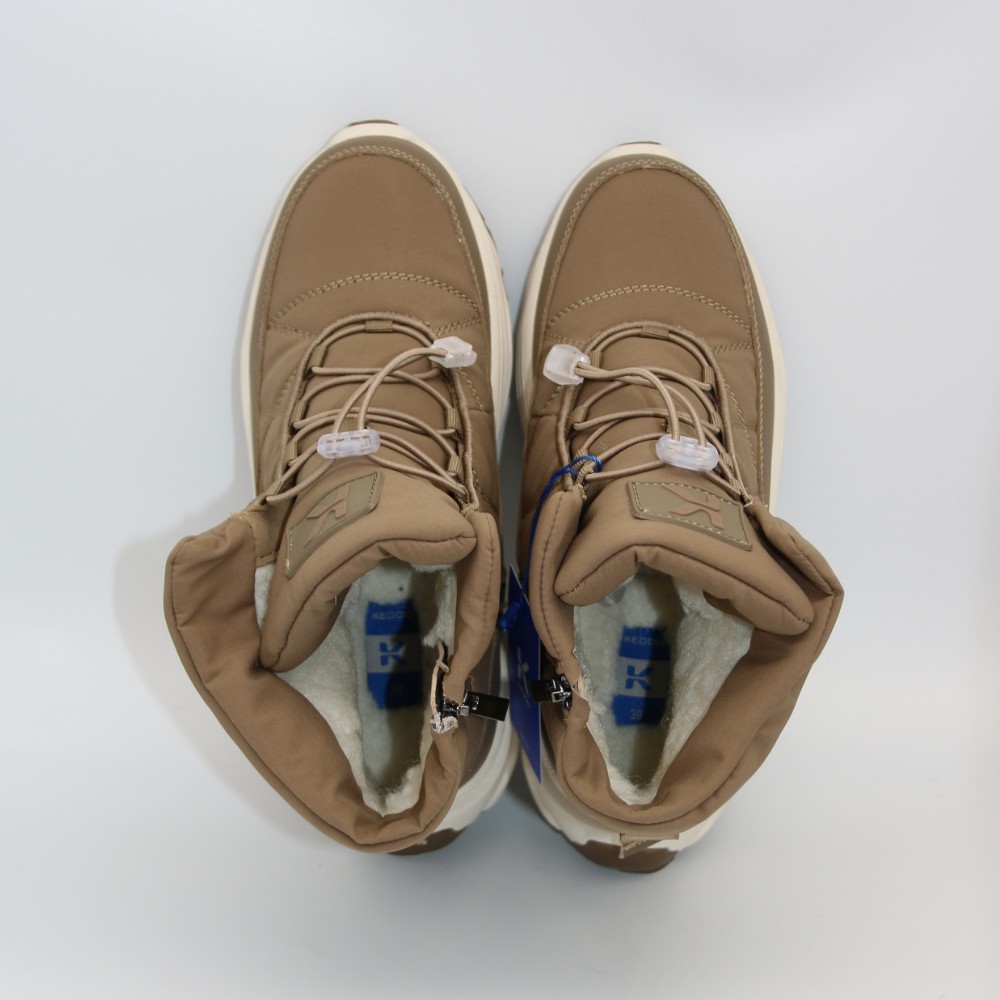 Жіночі зимові дутики KEDDO 448188-04-04 6064, шоколадні, водостійкі