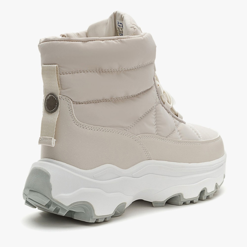 Жіночі зимові дутики KEDDO 448188-04-02e Milk 6065 з нейлону та хутра