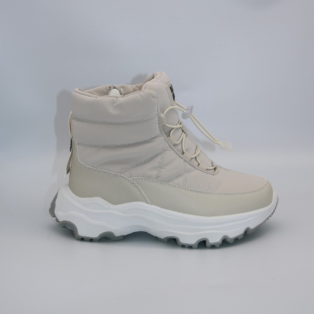 Жіночі зимові дутики KEDDO 448188-04-02e Milk 6065 з нейлону та хутра