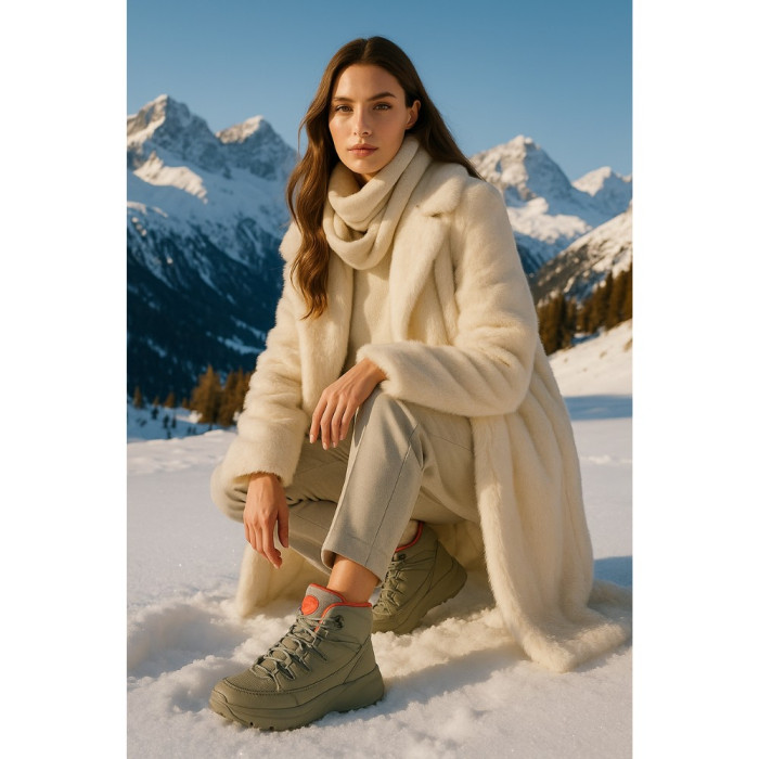 Серые кожаные ботинки GRUNBERG 148575-28-03-6067 с мембраной Gore-Tex