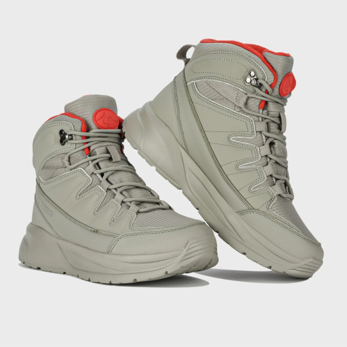 Серые кожаные ботинки GRUNBERG 148575-28-03-6067 с мембраной Gore-Tex