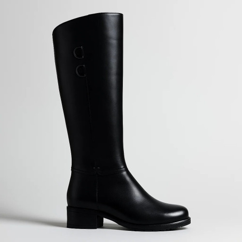 Чоботи жіночі зимові чорні на невисокому підборі Romax Comfort 8085E-6068 Чоботи жіночі зимові чорні на невисокому підборі Romax Comfort 8085E-6068