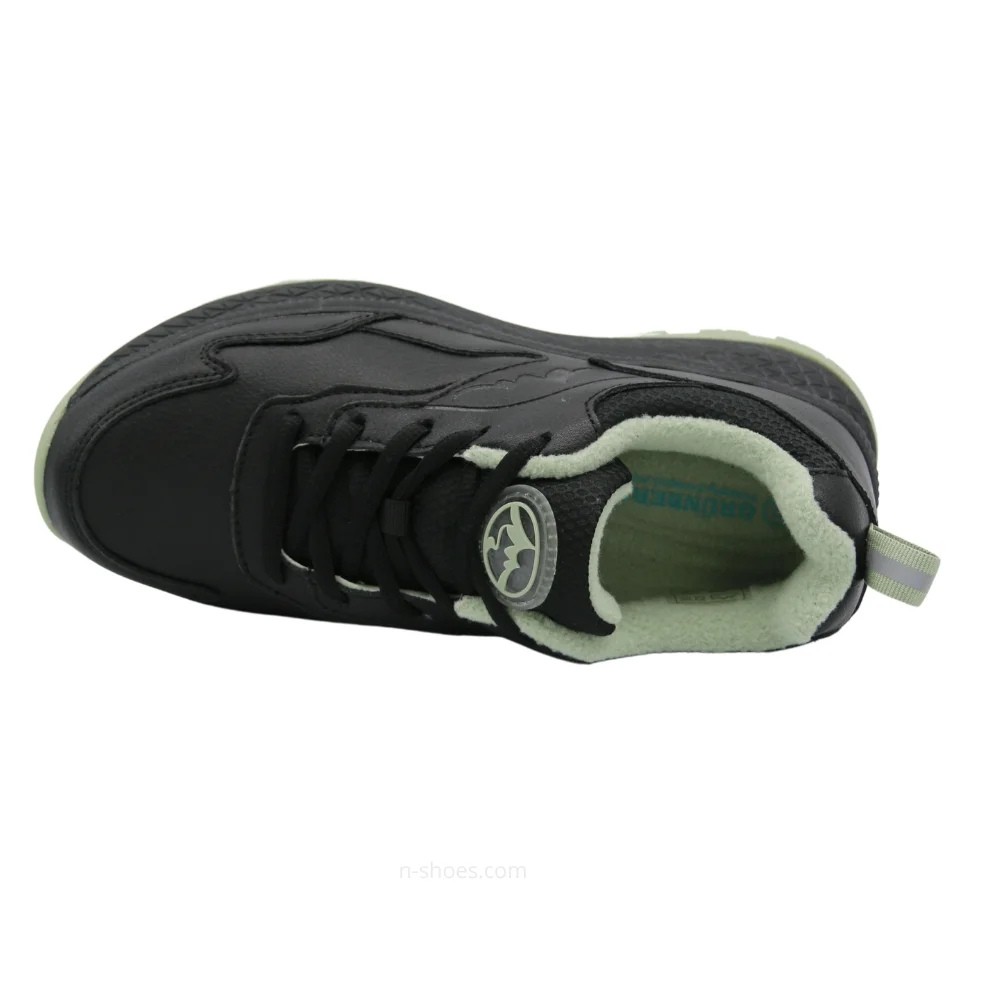 Women’s black leather sneakers Grunberg 148568/26-03 6076 with Thermotex insulation