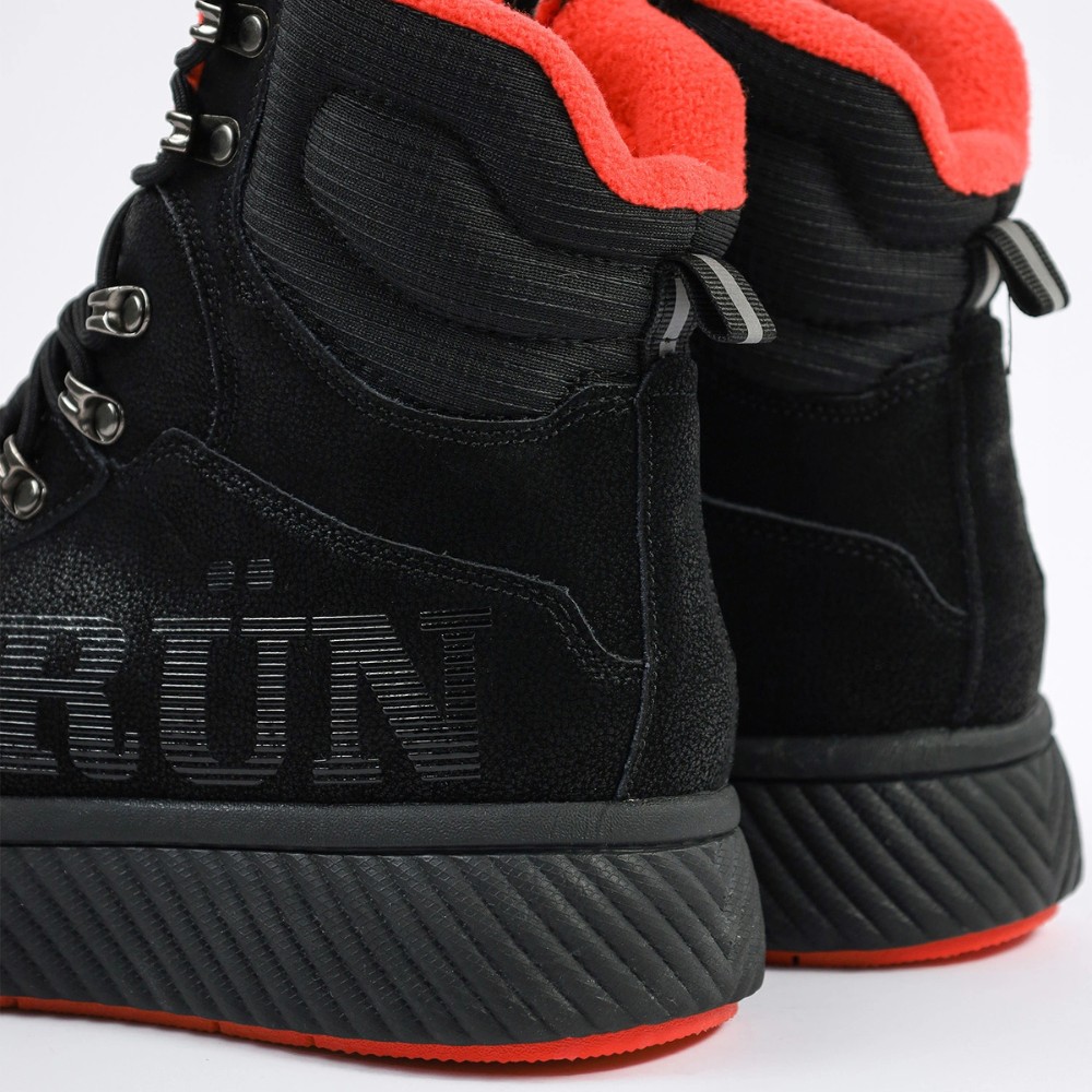 Женские зимние ботинки Grunberg 148569-09-01 6087 чёрные из натуральной кожи с шерстью