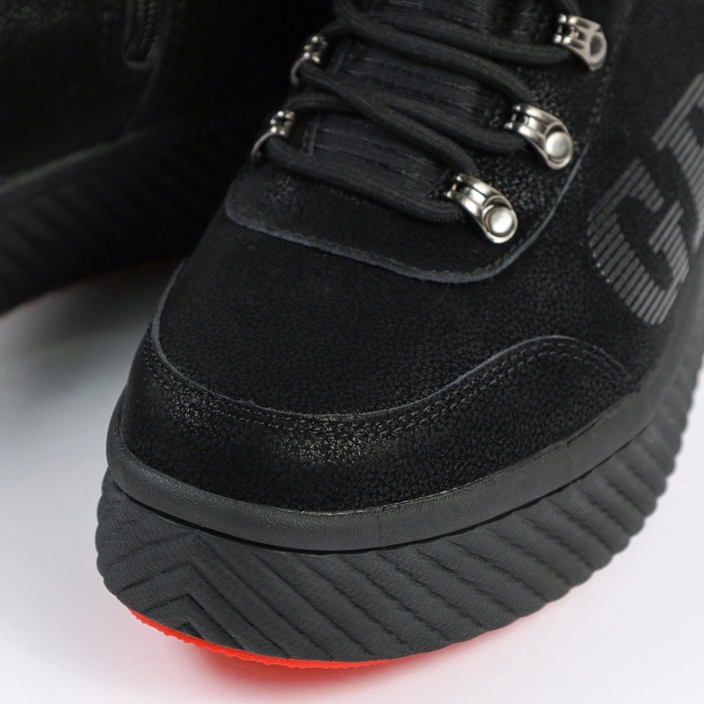 Женские зимние ботинки Grunberg 148569-09-01 6087 чёрные из натуральной кожи с шерстью