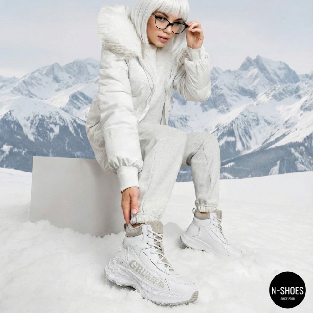 Зимові жіночі черевики Grunberg 148577-20-02 6088 з натуральної шкіри