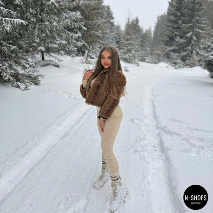 Зимние женские ботинки Grunberg 148577-20-02 6088 на шерстяном меху