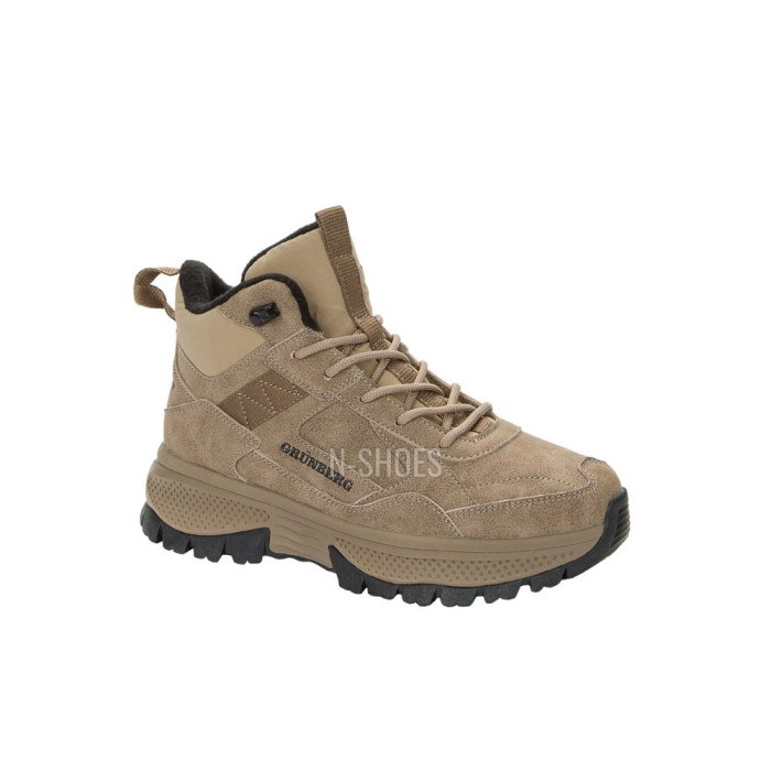 Жіночі зимові черевики Grunberg 148593-03-02 6089 - бежеві, шкіра, Gore-Tex, NanoTex