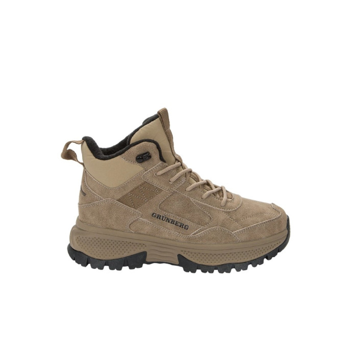 Женские зимние ботинки Grunberg 148593-03-02 6089 - бежевые, кожа, Gore-Tex, NanoTex