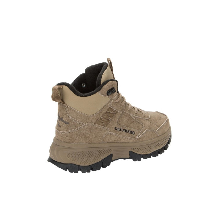 Женские зимние ботинки Grunberg 148593-03-02 6089 - бежевые, кожа, Gore-Tex, NanoTex