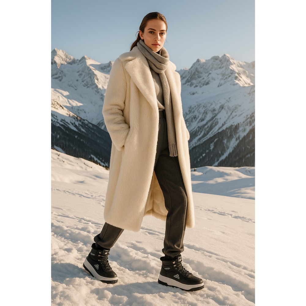 Kappa VSKA 007-6090 Black женские зимние ботинки с мехом оригинал